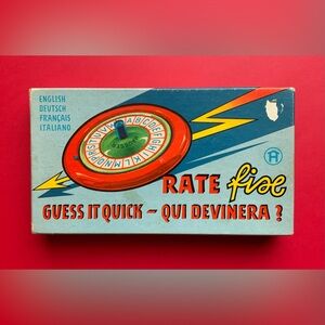 Vintage 50s Multilingual Board Game with Spinner